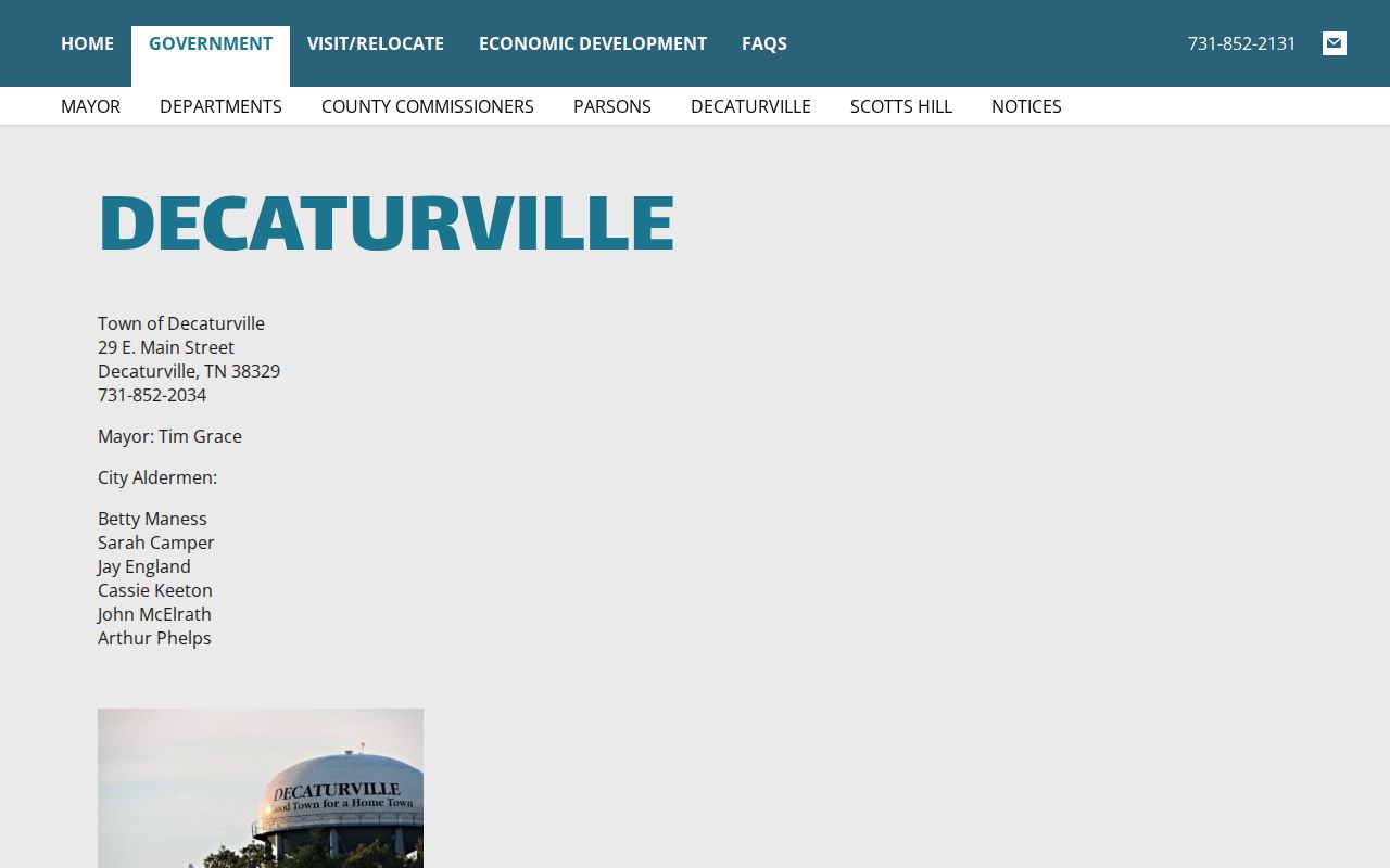 Decaturville warrant records: county-seat and courthouse context